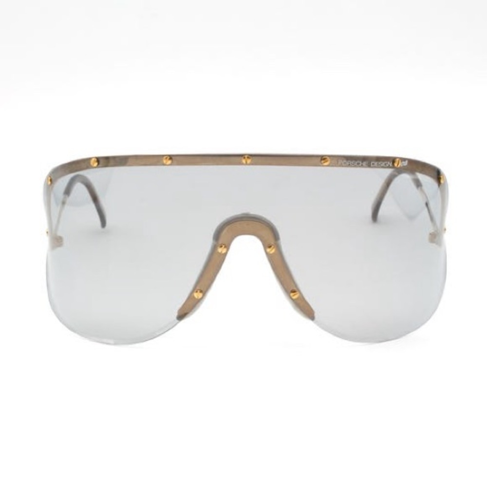 Porsche Design Sunglasses with Gold Frame and Gray Lenses